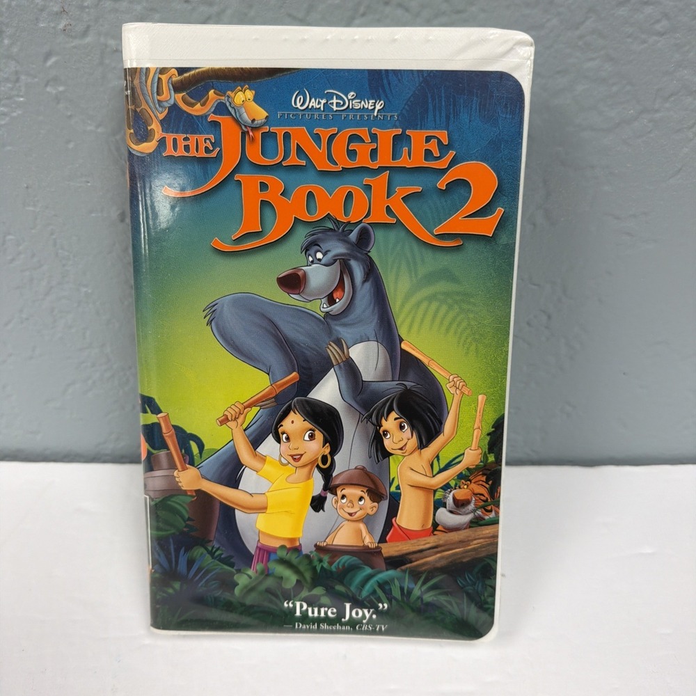 The Jungle Book 2 - VHS Walt Disney Home‎ Entertainment, Clamshell Case